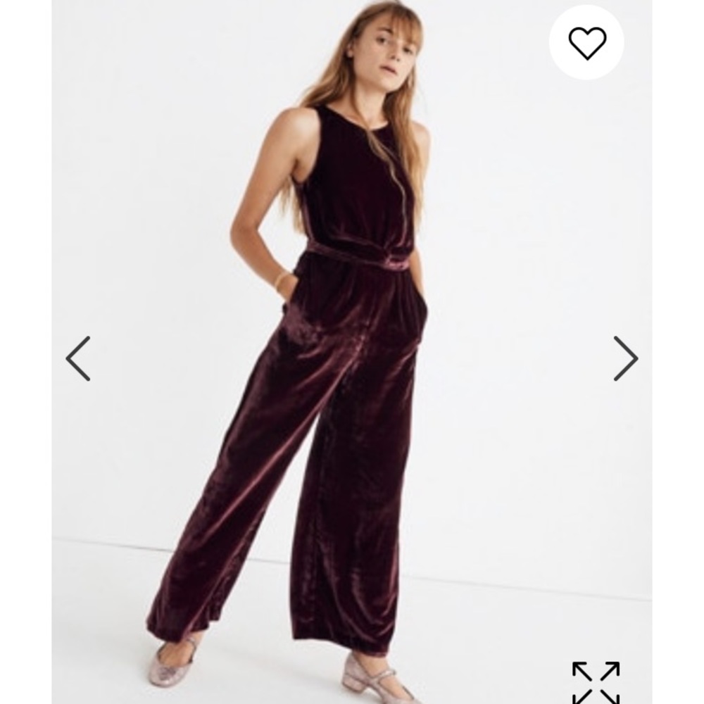MADEWELL | Velvet Twist-Front Jumpsuit